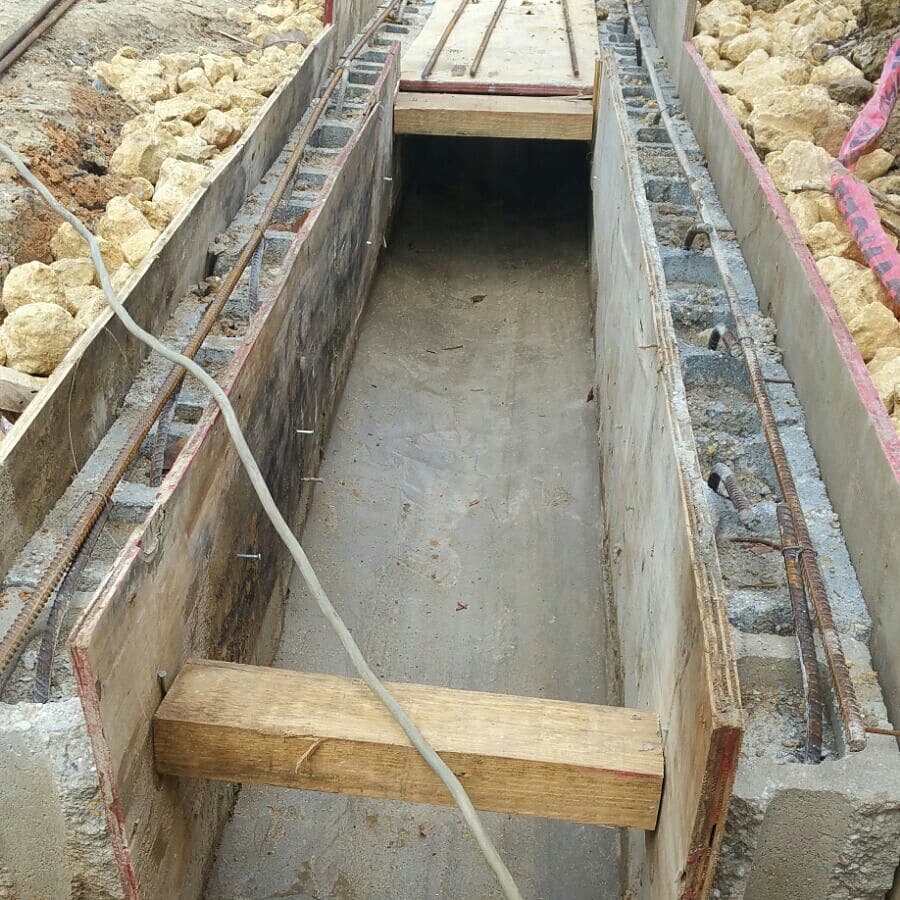 To Construct RC Box Drain with SE Block Side Wall Entrance at